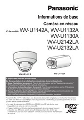 Panasonic WV-U1132A Informations De Base