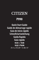 Citizen P990 Guide De Démarrage Rapide