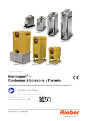 Rieber thermoport Thermi 10 l Mode D'emploi