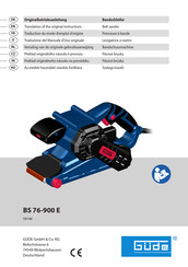 Güde 58146 Traduction Du Mode D'emploi D'origine