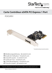 StarTech PEXESATA1 Guide De L'utilisateur