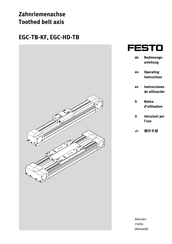Festo EGC-HD-TB Notice D'utilisation