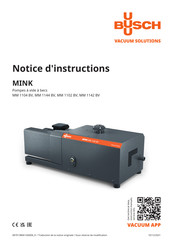 BUSCH Mink MM 1142 BV Notice D'instructions