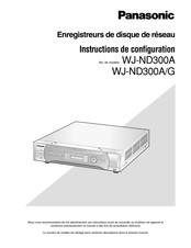 Panasonic WJ-ND300A Instructions De Configuration