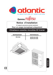 Atlantic Fujitsu AUYG 45 LRL Notice D'installation