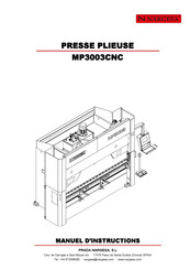 NARGESA MP3003CNC Manuel D'instructions