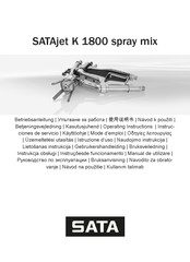 SATA SATAjet K 1800 spray mix Mode D'emploi