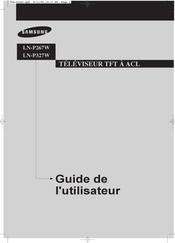 Samsung LN-P327W Guide De L'utilisateur