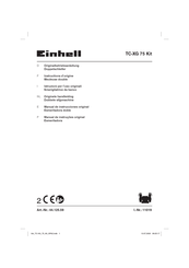 EINHELL TC-XG 75 Kit Instructions D'origine