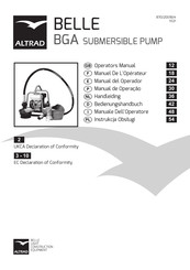 Altrad Belle BGA Submersible Pump 5M Manuel De L'opérateur