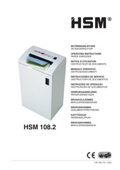 HSM 108.2 Notice D'utilisation