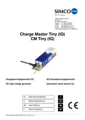 Simco-Ion Charge Master Tiny Notice D'utilisation