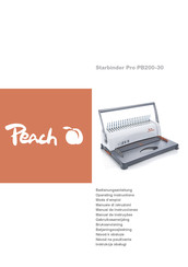 Peach Starbinder Pro PB200-30 Mode D'emploi