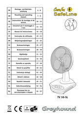 Casafan SafeLine Greyhound TV 36-SL Instructions De Montage Et De Service