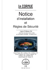 La Cornue Grand Châtelet 150 Notice D'installation