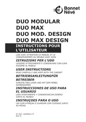 Bonnet Neve DUO MODULAR Instructions Pour L'utilisateur