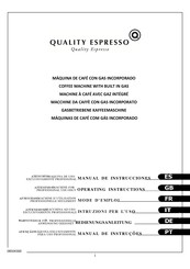 Quality Espresso FUTURMAT PALANCA Mode D'emploi