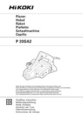 HIKOKI P 20SA2 Mode D'emploi