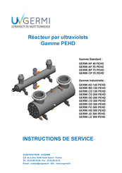 UV Industrielle GERMI FD 300 PEHD Instructions De Service