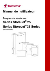 Transcend StoreJet 25 Série Manuel De L'utilisateur