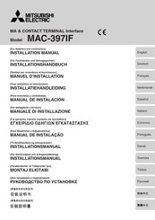 Mitsubishi Electric MAC-397IF Manuel D'installation