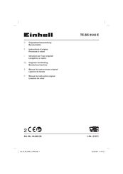 EINHELL TE-BS 8540 E Instructions D'origine