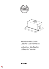 Bertazzoni KTV24XV Instructions D'installation