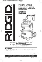 RIDGID RV24000 Mode D'emploi