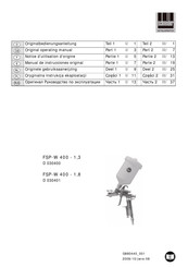 Schneider Airsystems FSP-W 400-1,3 Notice D'utilisation D'origine