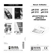 Hanna Instruments pH 210 Manuel D'utilisation