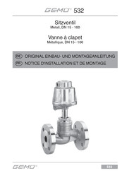 GEMÜ 532 Notice D'installation Et De Montage