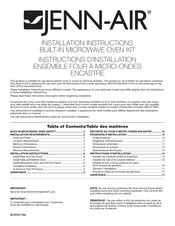 Jenn-Air JMC3415ES Instructions D'installation