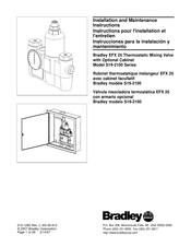 Bradley S19-2100 Série Instructions Pour L'installation Et L'entretien
