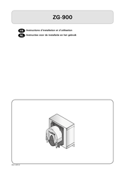 Harvia ZG-900 Instructions D'installation Et D'utilisation