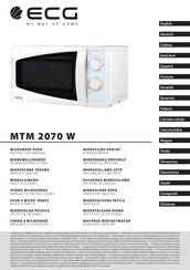 ECG MTM 2070 W Mode D'emploi