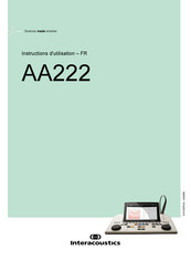 Interacoustics AA222 Instructions D'utilisation