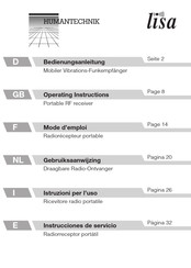 HumanTechnik Lisa A-240-90 Mode D'emploi