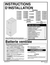 ICP FCX2400C Instructions D'installation