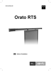 SOMFY Orato RTS Notice D'installation