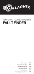 Gallagher FAULT FINDER Notice D'installation