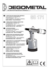 Degometal GO 171 Mode D'emploi