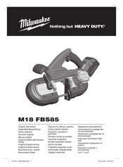 Milwaukee M18 FBS85-202C Notice Originale