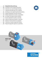 Güde GUS 1100 Traduction Du Mode D'emploi D'origine