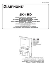 Aiphone JK-1HD Manuel D'installation Et D'utilisation