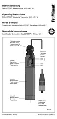ProMinent DULCOTEST 4-20 mA pH V1 Mode D'emploi