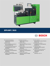 Bosch EPS 815 Notice Originale
