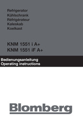 Blomberg KNM 1551 iF A+ Mode D'emploi