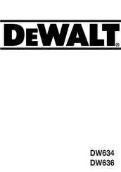 DeWalt DW636 Mode D'emploi