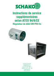 Schako selon ATEX 94/9/CE Instructions De Service