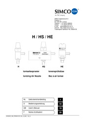 Simco-Ion HS Notice D'utilisation